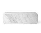 Plinth Lounge Table Low, Carrara