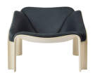 F300 Lounge Chair, pastel green/Sørensen Leather 21003