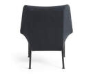 O2 Lounge Chair, soft black textile