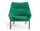 O2 Lounge Chair, soft green textile