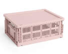 Colour Crate Lid Plastic Medium, blush