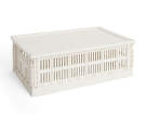 Colour Crate Lid Plastic Large, off-white