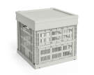 Colour Crate Lid Plastic Cube/Medium Square, grey