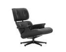 Eames Lounge Chair Chestnut Black, Leather Premium F66 Nero
