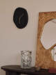 Melt Wall Clock, black marble