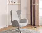 Reflection Floor Lamp, grey lacquered aluminium