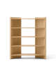 Crescent Shelving High, oak