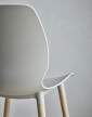 Seed Dining Chair, white oak / white