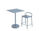 Linear Steel Counter Stool, pale blue