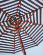 Messina Umbrella Ø270, dark blue stripes