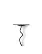 Curvature Wall Table, black brass