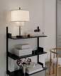 Wall Shelf 900, black ash/black