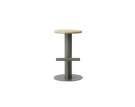 Pole Barstool 65, pine / grey