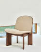 Chisel Lounge Chair, walnut / Linara 216