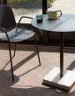 Terrazzo Table Ø70, grey terrazzo / anthracite