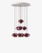 Flowerpot Chandelier VP10 10, dark plum