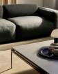 Sett LN13 Coffee Table, dark chrome  / Bianco Carrara
