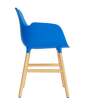 Form Armchair Oak, bright blue