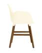 Form Armchair Walnut, cream