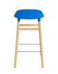 Form Bar Chair 65 cm Oak, bright blue