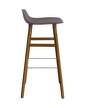 Form Bar Chair 75 cm Walnut, brown