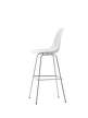 Eames Plastic Bar Stool High, cotton white/chrome