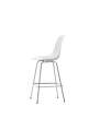 Eames Plastic Counter Stool Low, cotton white/chrome