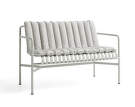 Palissade Dining Bench Soft Quilted Cushion, sky grey