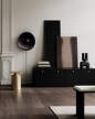 Pillar Table Tall, brass