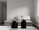Pillar Table, burned black