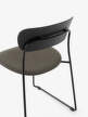 Pavilion Side Chair AV52, black oak/Fuse 351