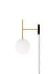TR Bulb Suspended, brushed brass