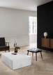 Plinth Lounge Table Low, Carrara
