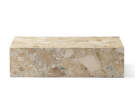 Plinth Lounge Table Low, Kunis Breccia sand