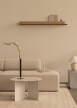 Androgyne Side Table Ø63, ivory