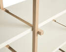 Woody Shelving System High, almond white