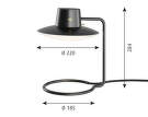 AJ Oxford Table Lamp Low