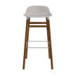 Form Bar Chair 75 cm Walnut, warm grey