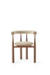 Bukowski Chair Fully Upholstered, walnut/Megan 026