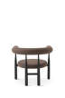 Bukowski Louge Chair, black/Wooly Plus 1008