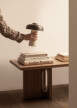 Reverse Portable Table Lamp, sand/bronzed