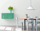 Perforated Cabinet Wall Small, soft jade