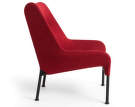 O2 Lounge Chair, soft red textile