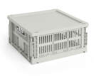Colour Crate Lid Plastic Cube/Medium Square, grey