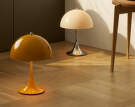 Panthella 250 Portable Lamp, chrome opal beige