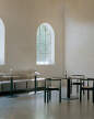 Florence Column Table Ø120, Black Marquina