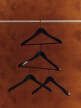 Smooth Coat Hanger set of 4 pcs, black