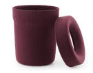 Hide Office Bin, burgundy