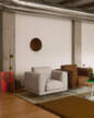 Verso Rug 258x258, pale green / warm brown