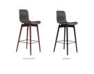 Langue Bar Stool High- Anthracite Black